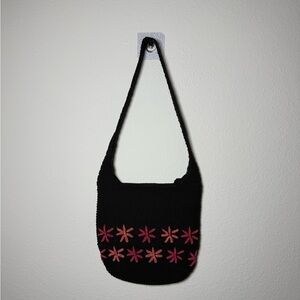Vintage Xhilaration Crochet Floral Mini Bag